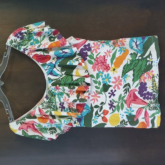 Postmark Floral Ruffle Top - Picture 4 of 9